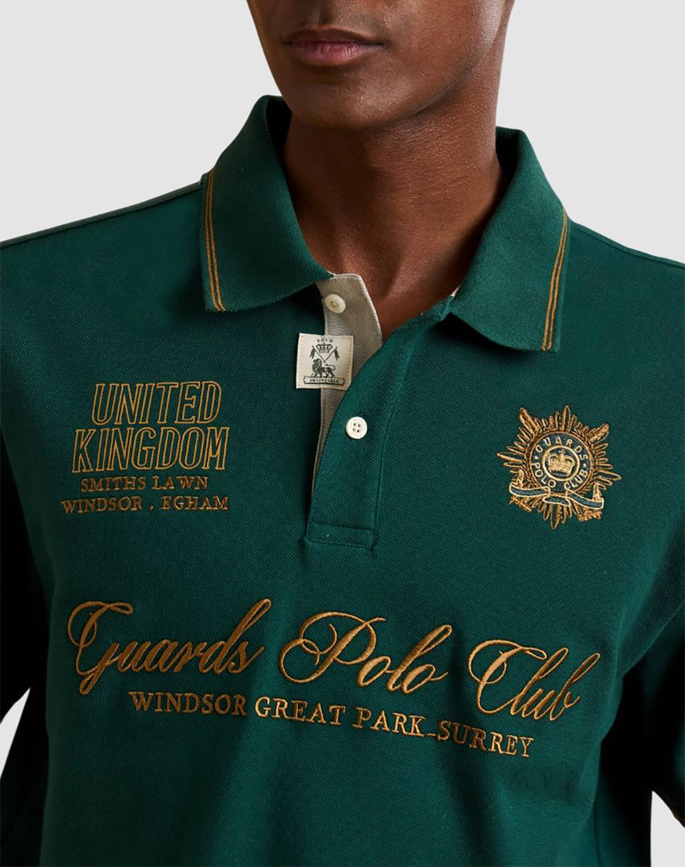 La Martina Μπλούζα Πολο Κμ Man S Polo Piquet Visible St 3Lmmcpg32-03183 Green ανδρικά ρούχα μπλούζες Politikos Shop Πολιτικός