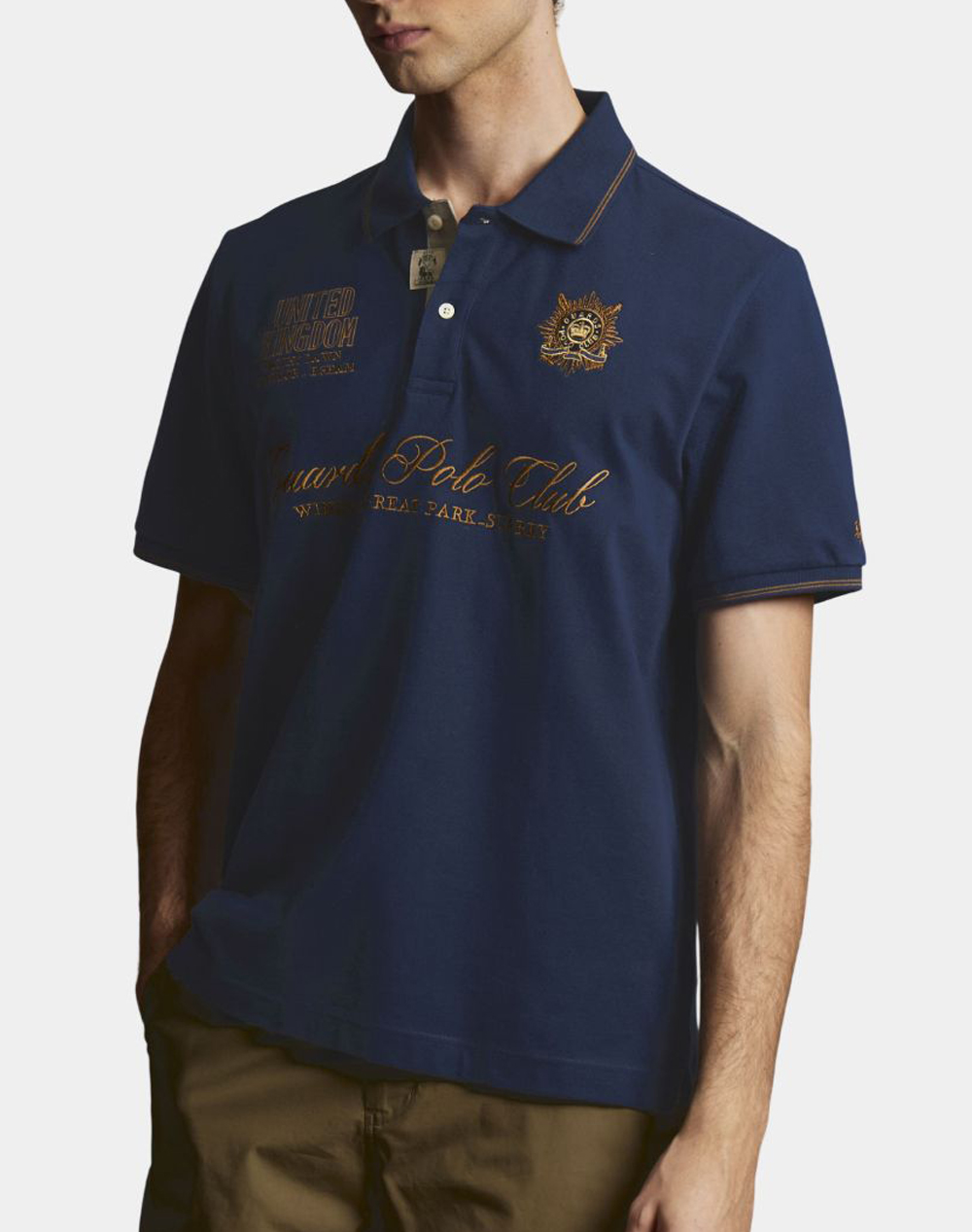 La Martina Μπλούζα Πολο Κμ Man S Polo Piquet Visible St 3Lmmcpg32-07017 Navyblue ανδρικά ρούχα μπλούζες Politikos Shop Πολιτικός