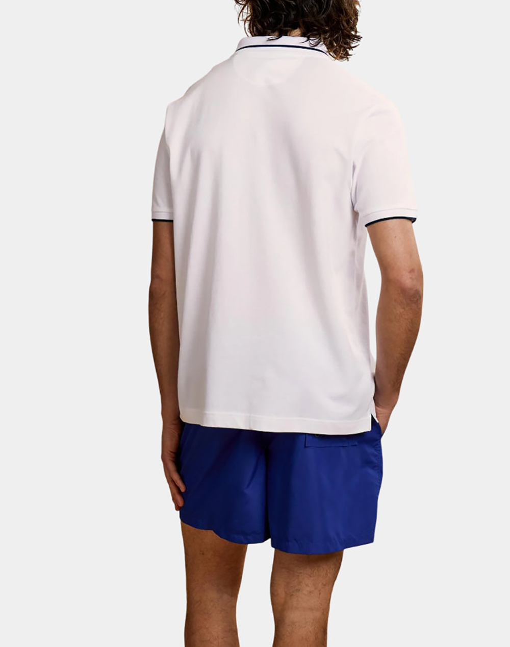 LA MARTINA ΜΠΛΟΥΖΑ ΠΟΛΟ ΚΜ MAN S/S POLO PIQUET STRETCH 3LMMCP320-00001 White φωτογραφία