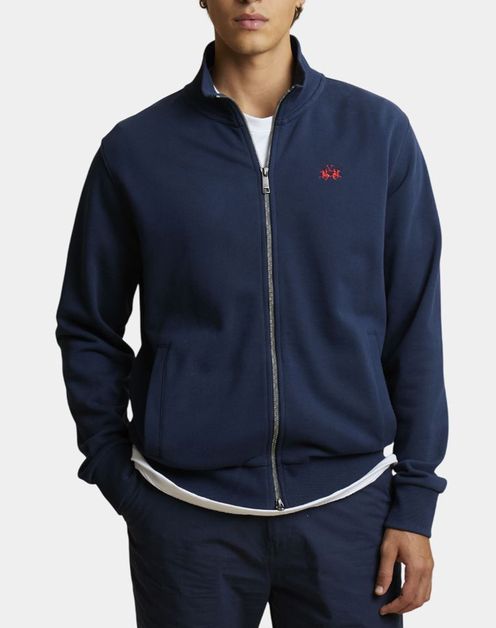 LA MARTINA ΖΑΚΕΤΑ ΦΟΥΤΕΡ ΜΜ MAN FULL ZIP SWEATSHIRT DIAGON 3LMMCF004-07017 NavyBlue