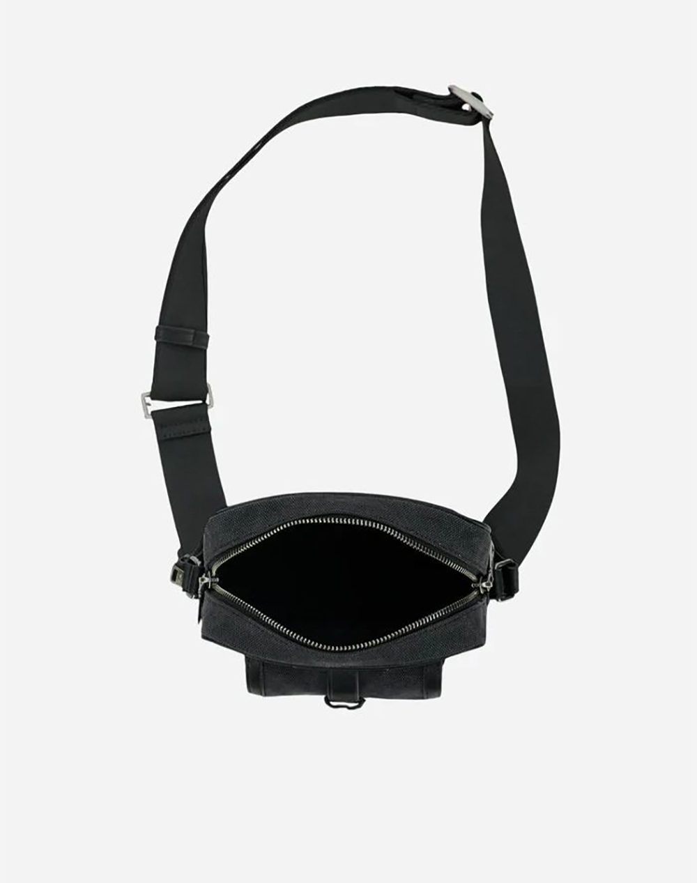 La Martina Τσάντα Borsello Washed Zhida Canvas 3Lmmca013-09999 Black ανδρικά αξεσουάρ τσάντες Politikos Shop Πολιτικός