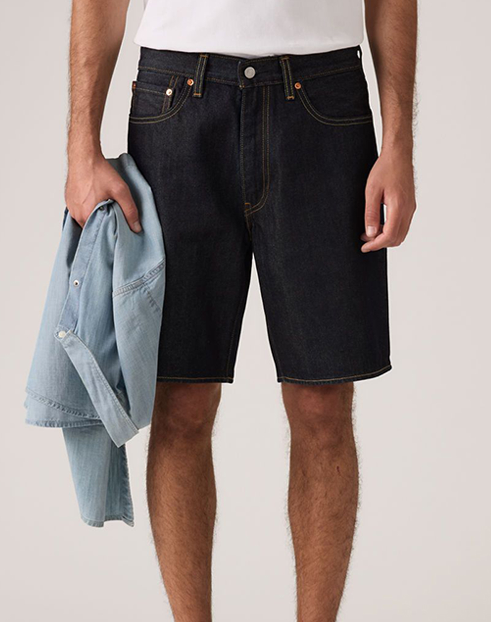 LEVIS 468 LOOSE SHORTS A8461-0038-0038 DenimDarkBlue