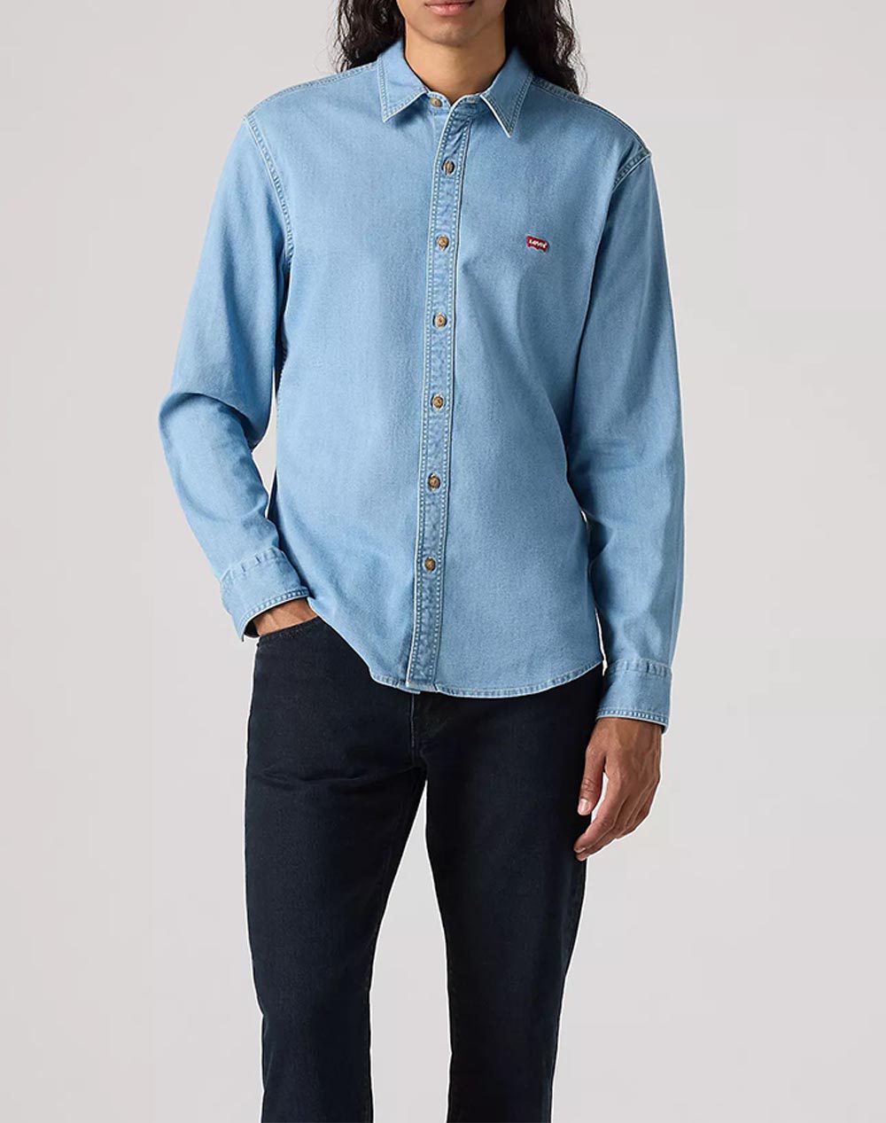 LEVIS LS BATTERY HM SHIRT SLIM 86625-0065-0065 DenimLightBlue