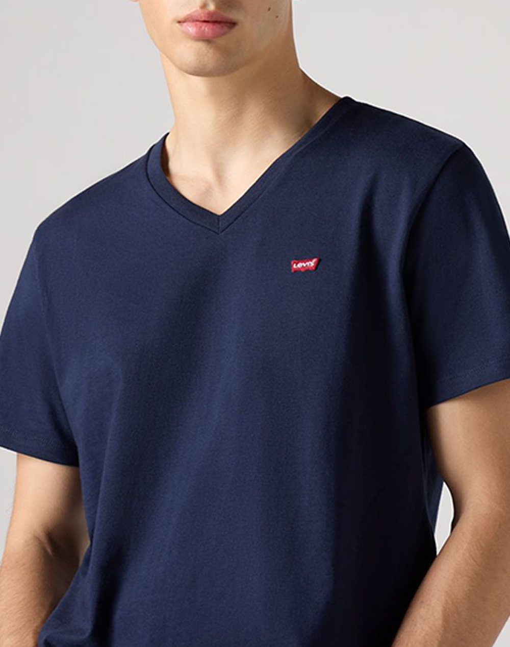 Levis Original Hm Vneck 85641-0002-0002 Navyblue ανδρικά ρούχα μπλούζες T-Shirt Politikos Shop Πολιτικός