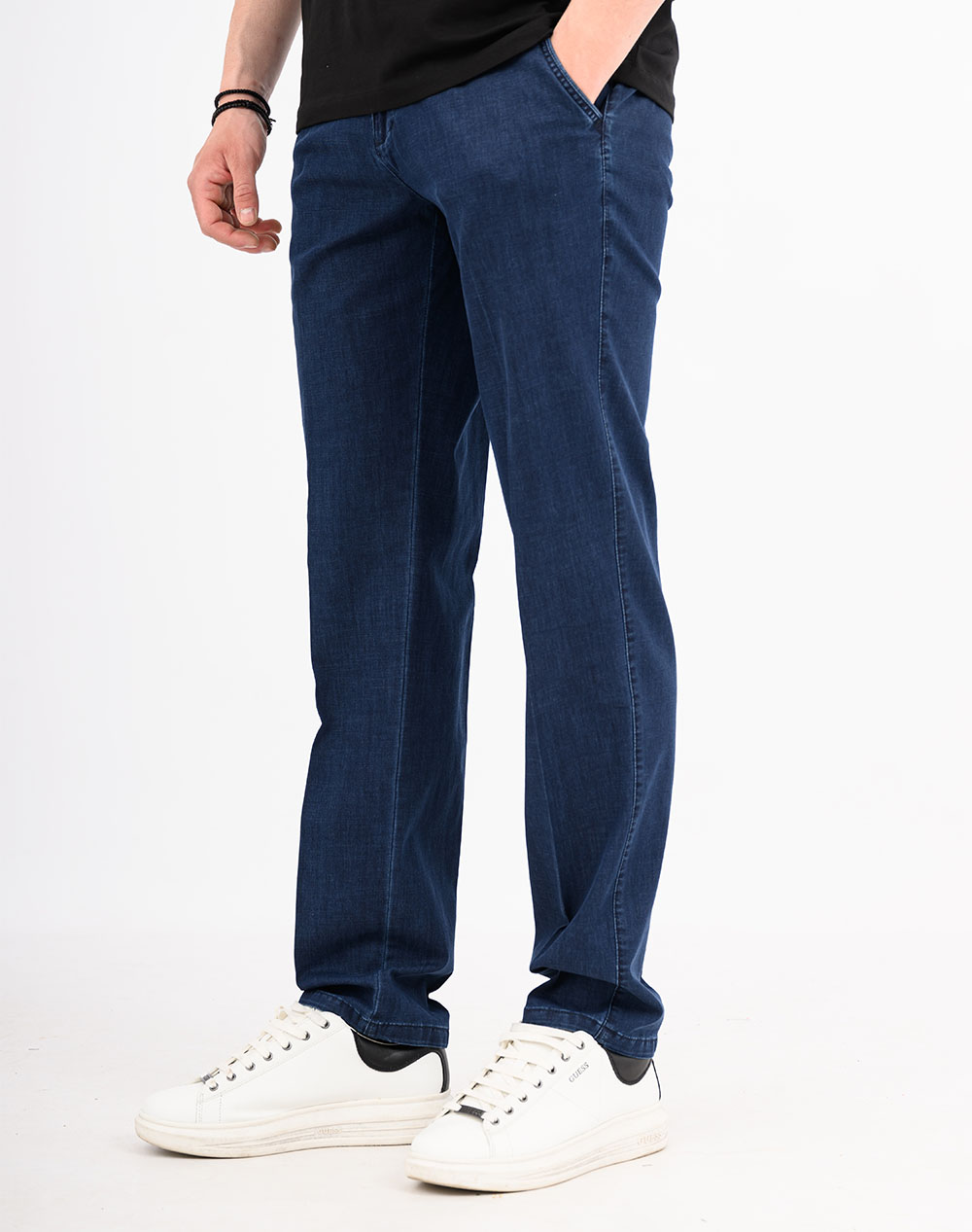 Lexton Παντελόνι 09 37 Denim Chino S 26-Blue Denimblue ανδρικά ρούχα παντελόνια Jeans Politikos Shop Πολιτικός