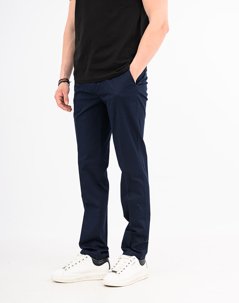 Lexton Παντελόνι με Ζωνη 09 37 Bedford S 26-Navy Navyblue ανδρικά ρούχα παντελόνια Chinos Politikos Shop Πολιτικός