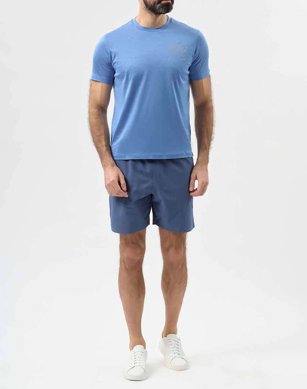 Paul Shark Pull-On Long Swim Trunk 26415011-635 Blue ανδρικά ρούχα μαγιό Σορτς Politikos Shop Πολιτικός