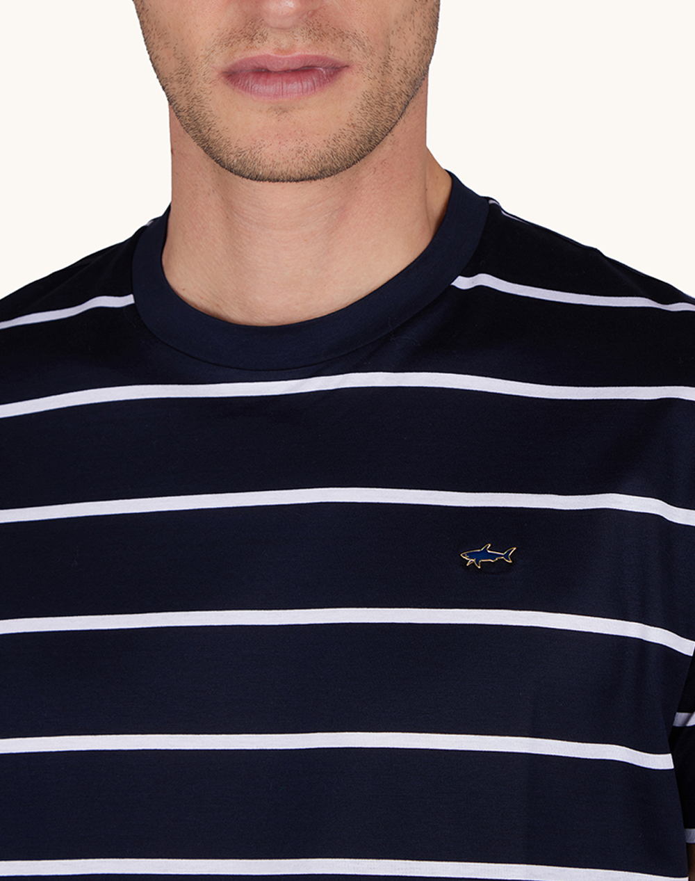 Paul Shark T-Shirt 25411018-338 Navyblue ανδρικά ρούχα μπλούζες Politikos Shop Πολιτικός