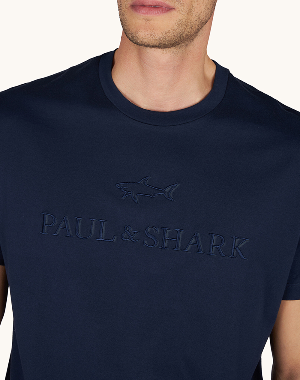 Paul Shark T-Shirt 26411012-13 Darkblue ανδρικά ρούχα μπλούζες Politikos Shop Πολιτικός
