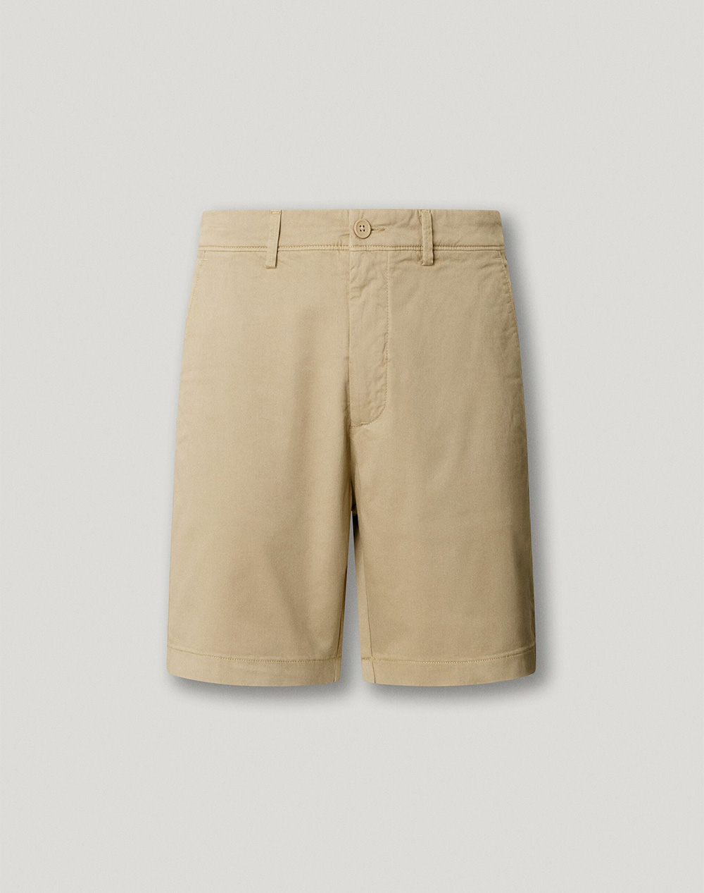 Pepe Jeans Essentials Regular Chino Short Βερμουδα Ανδρικό Pm8000034-845 Malt Beige Biege ανδρικά ρούχα Σορτς Βερμουδες Chinos Politikos Shop 