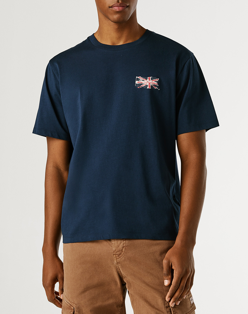 PEPE JEANS ESSENTIALS SMALL FLAG ΜΠΛΟΥΖΑ ΑΝΔΡΙΚΟ PM5010311-594/DULWICH BLUE Blue