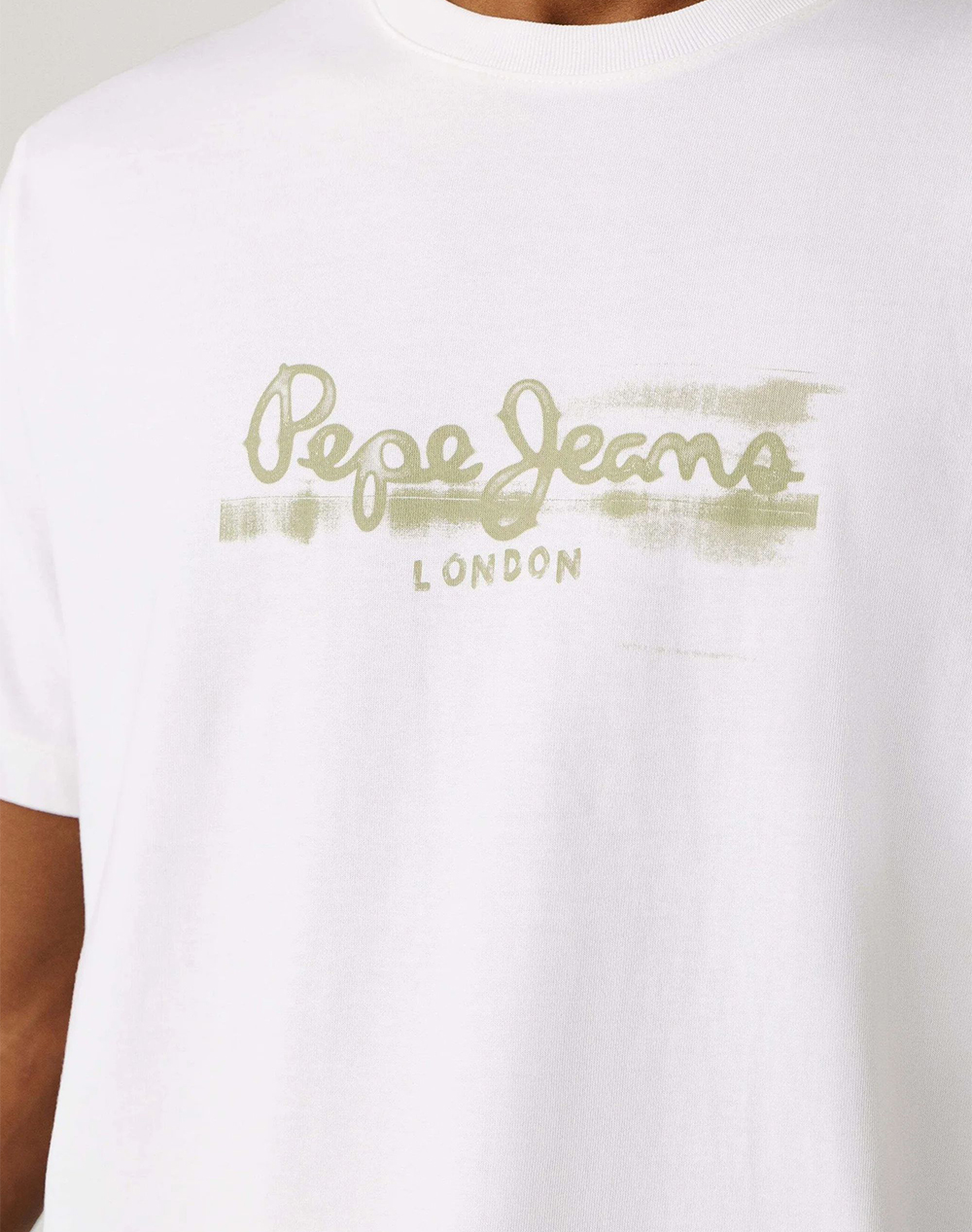 Pepe Jeans Essentials Seasonal Logo Fantasy 3 Μπλούζα Ανδρικό Pm5010292-800 White ανδρικά ρούχα μπλούζες T-Shirt Politikos Shop Πολιτικός
