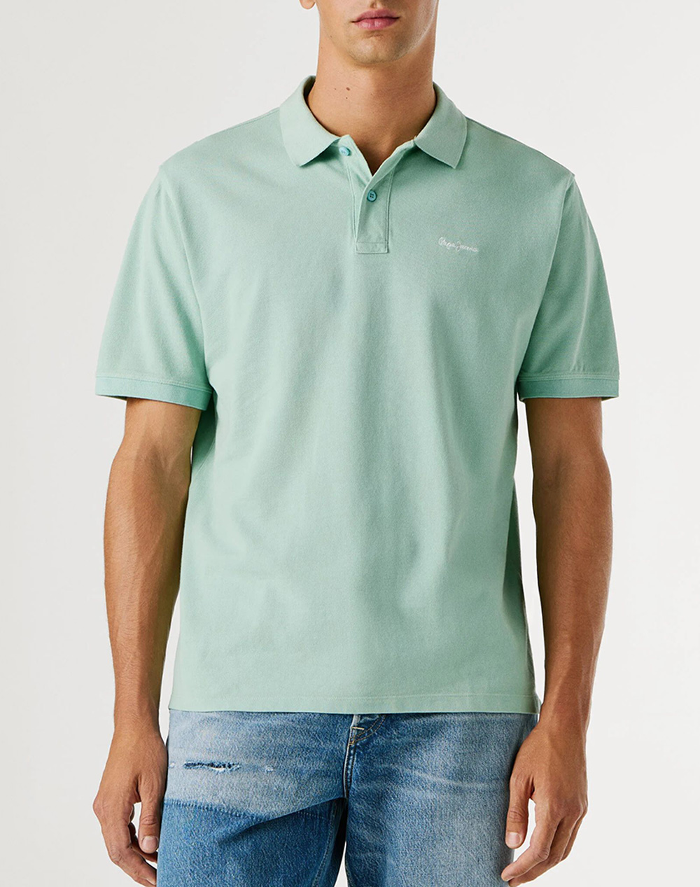 PEPE JEANS ESSENTIALS OSCAR ΜΠΛΟΥΖΑ ΑΝΔΡΙΚΟ PM5400087-518/DK ACQUA BLU MintGreen