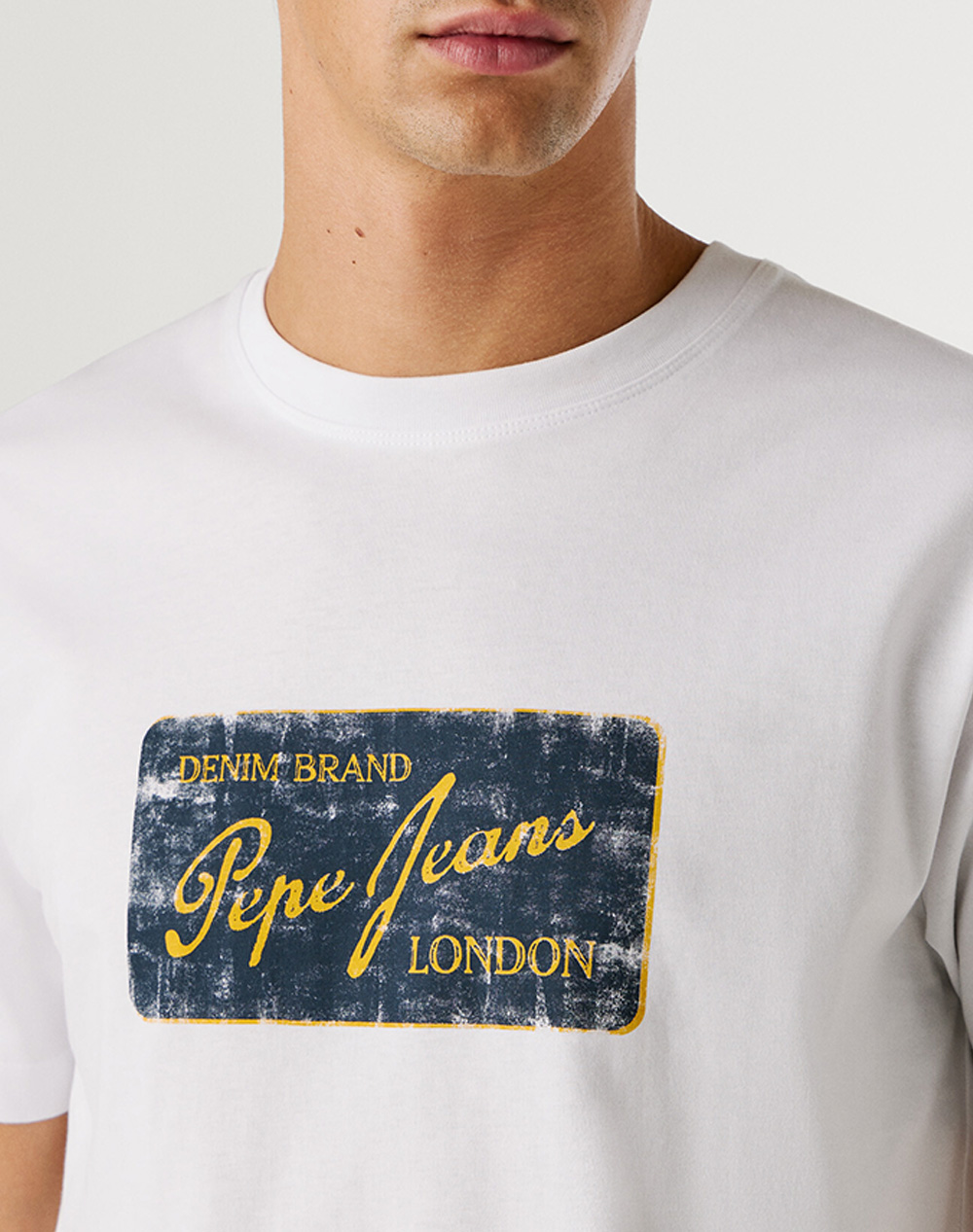 Pepe Jeans Drop 1 Suen Tee Μπλούζα Ανδρικό Pm5010317-800 White ανδρικά ρούχα μπλούζες T-Shirt Politikos Shop Πολιτικός