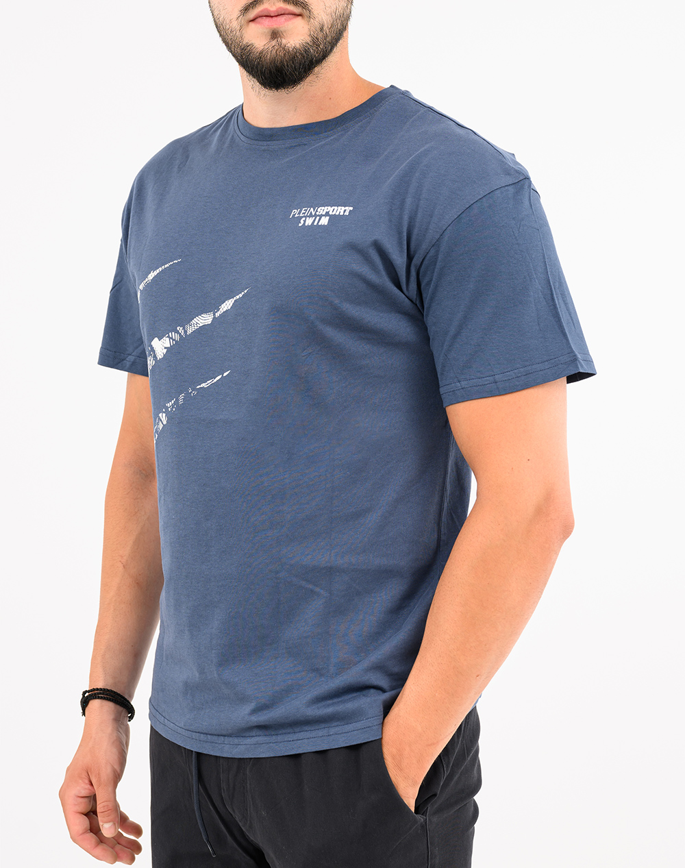 PLEIN SPORT PS26MTS04 SCRATCH ΜΠΛΟΥΖΑΚΙ ΚΟΝΤΟΜΑΝΙΚΟ PLEIN SPORT PS26MTS04-24 NavyBlue