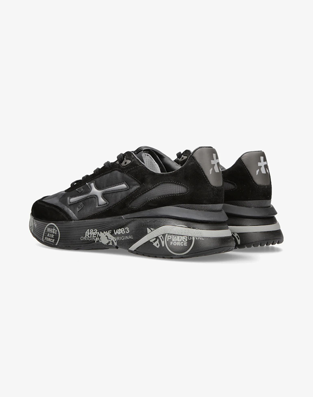 Premiata Moerun Moe06445-Var 6445 Black ανδρικά παπούτσια Sneakers Politikos Shop Πολιτικός
