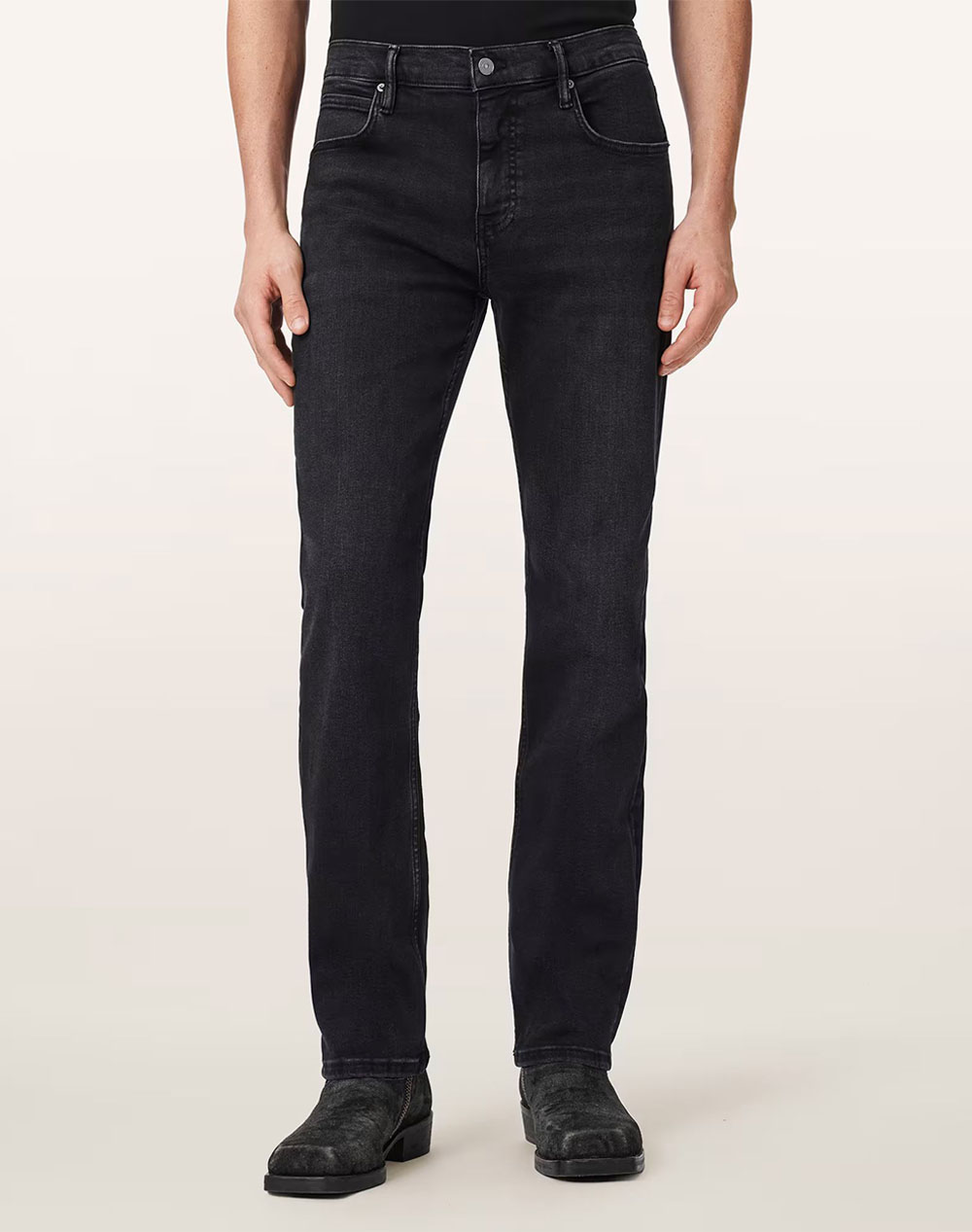 ALL SAINTS SID ULTRA JEAN M015EE-WASHED BLACK DenimBlack