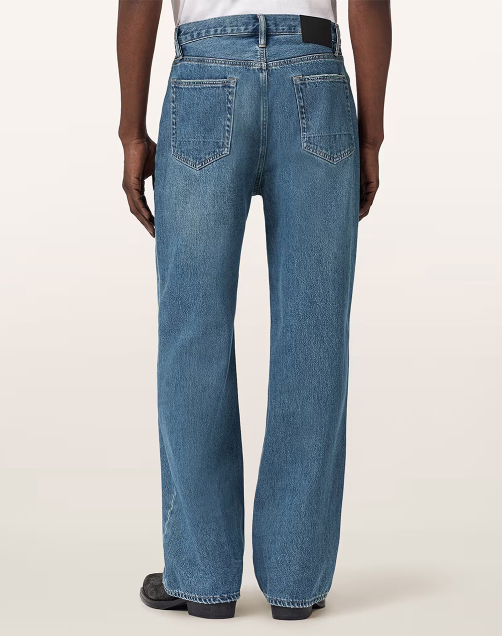 ALL SAINTS LENNY JEAN M019EE-DESTROY MID INDIGO DenimBlue φωτογραφία