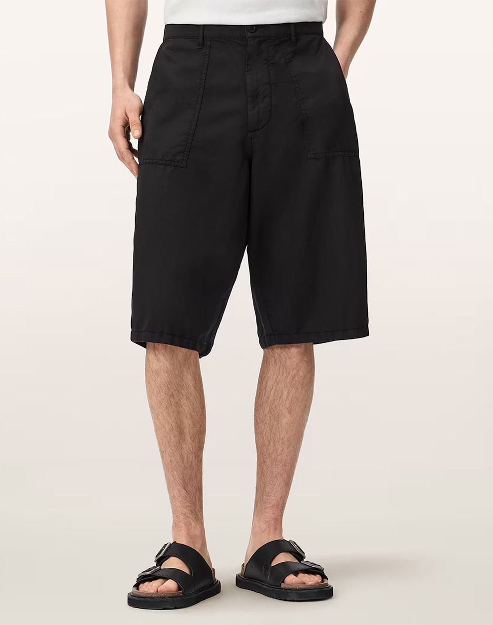 ALL SAINTS ECHO SHORT M040TE-ORCA BLACK Black