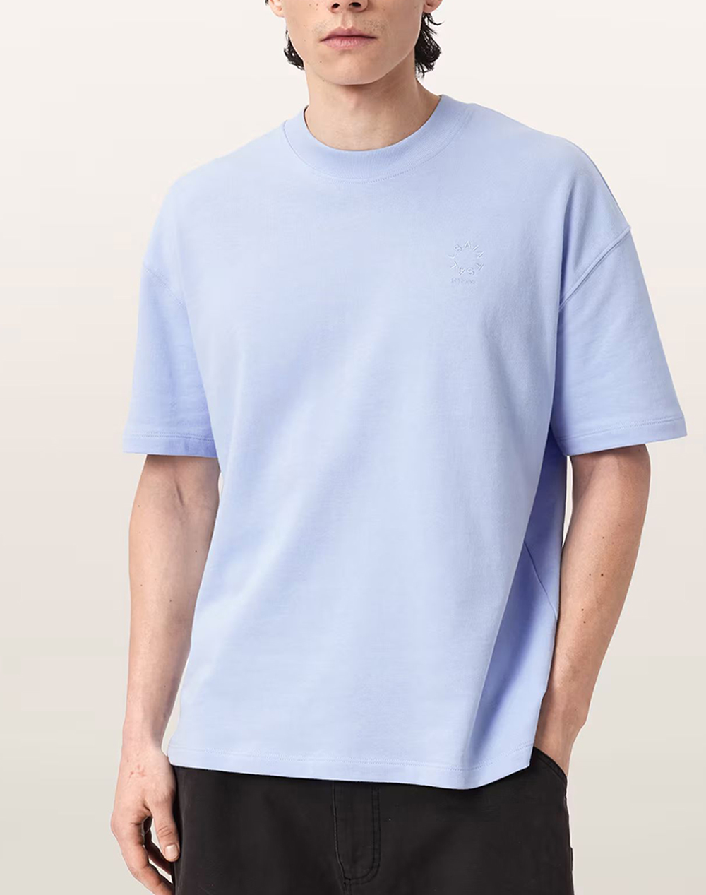 ALL SAINTS HAVEN SS CREW M029JC-VILLA BLUE BlueViolet