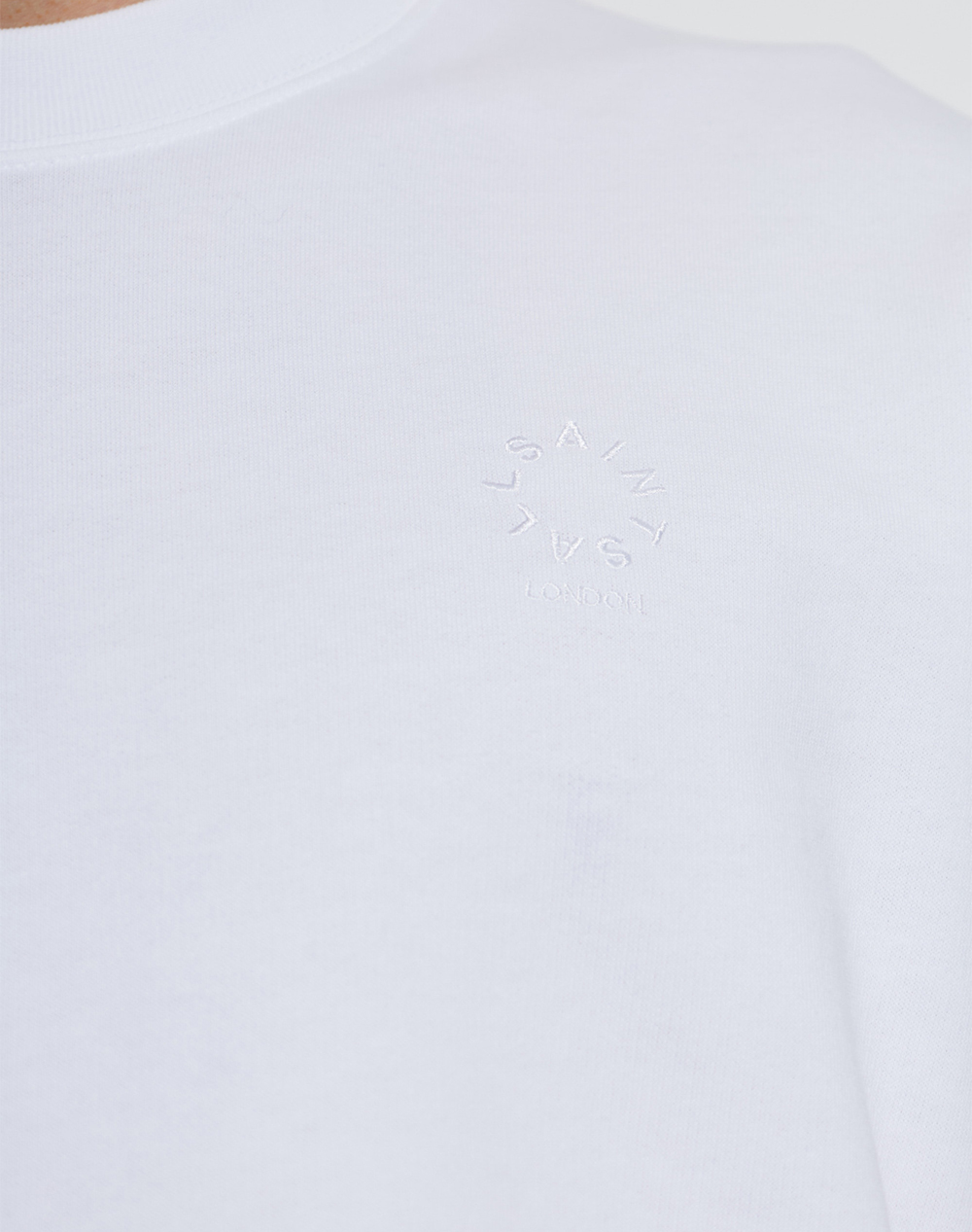 All Saints Haven Ss Crew M029Jc-Ashen White ανδρικά ρούχα μπλούζες T-Shirt Politikos Shop Πολιτικός