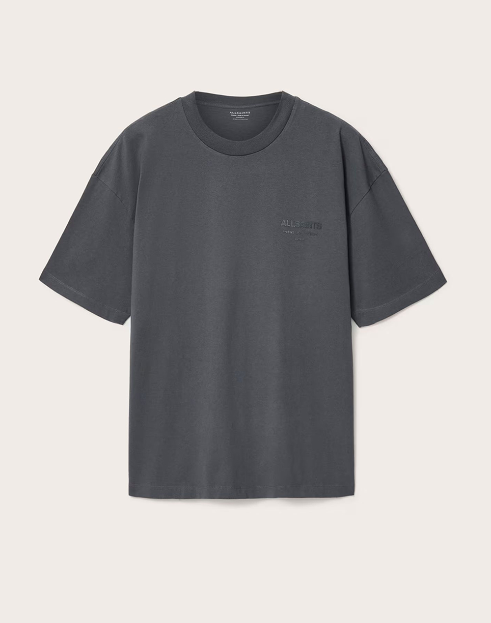 ALL SAINTS XANDER SS CREW M030JC-DARK STEEL BLUE SteelBlue