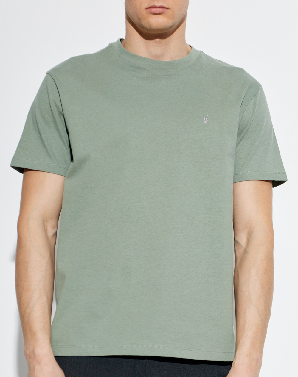 ALL SAINTS DEXTER SS CREW M005JD-SPRING GREEN LightGreen
