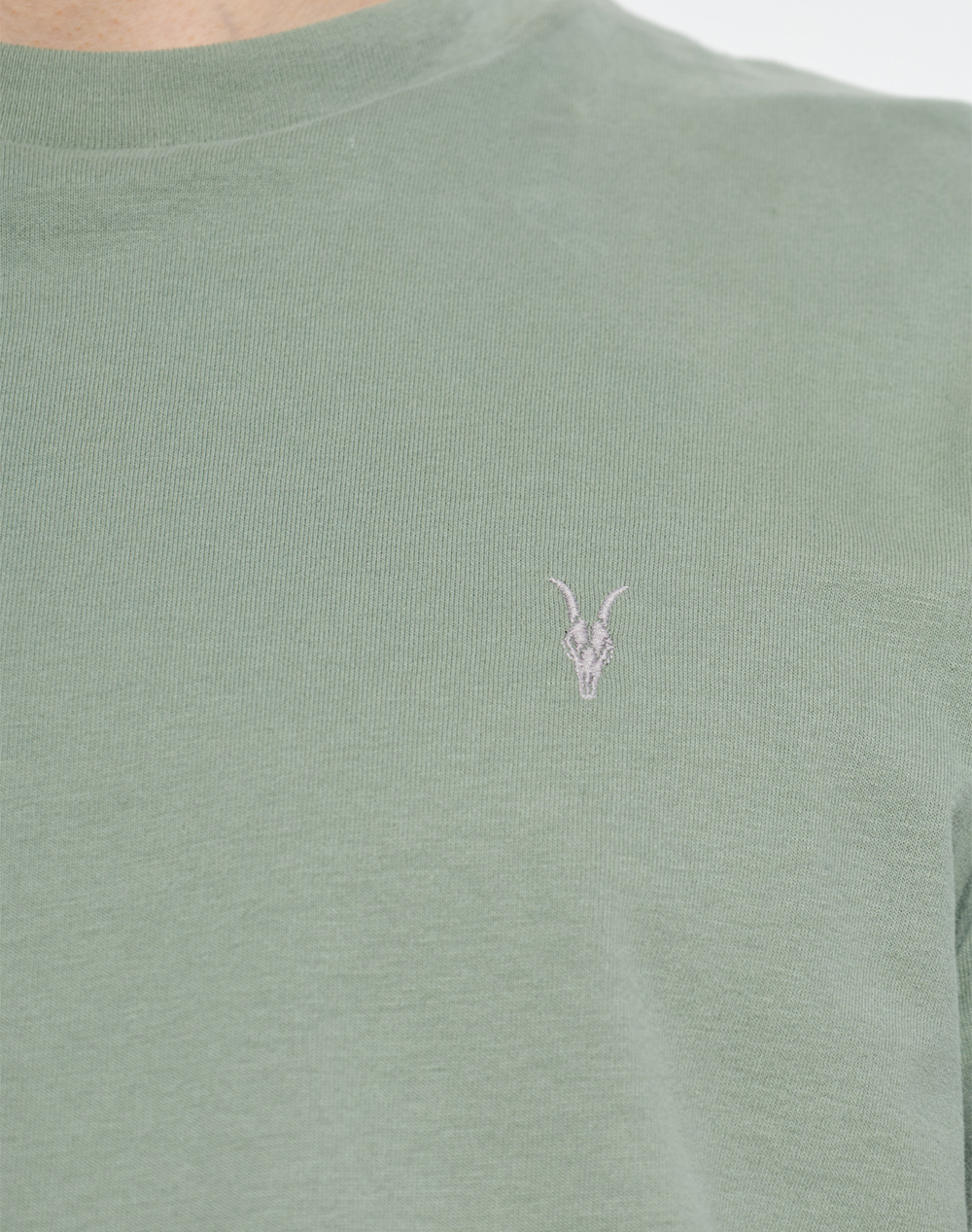 All Saints Dexter Ss Crew M005Jd-Spring Green Lightgreen ανδρικά ρούχα μπλούζες T-Shirt Politikos Shop Πολιτικός