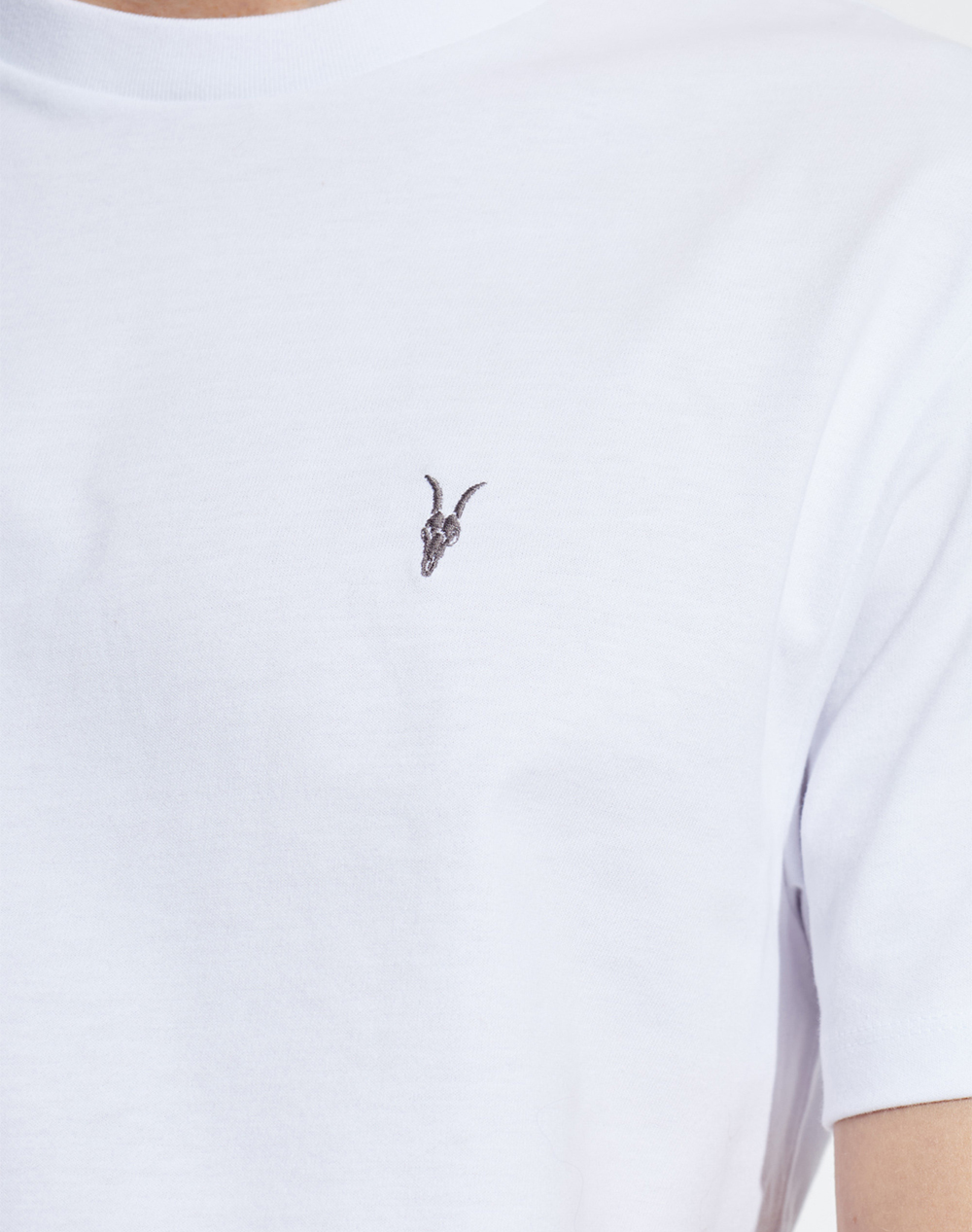 All Saints Dexter Ss Crew M005Jd-Optic White ανδρικά ρούχα μπλούζες T-Shirt Politikos Shop Πολιτικός
