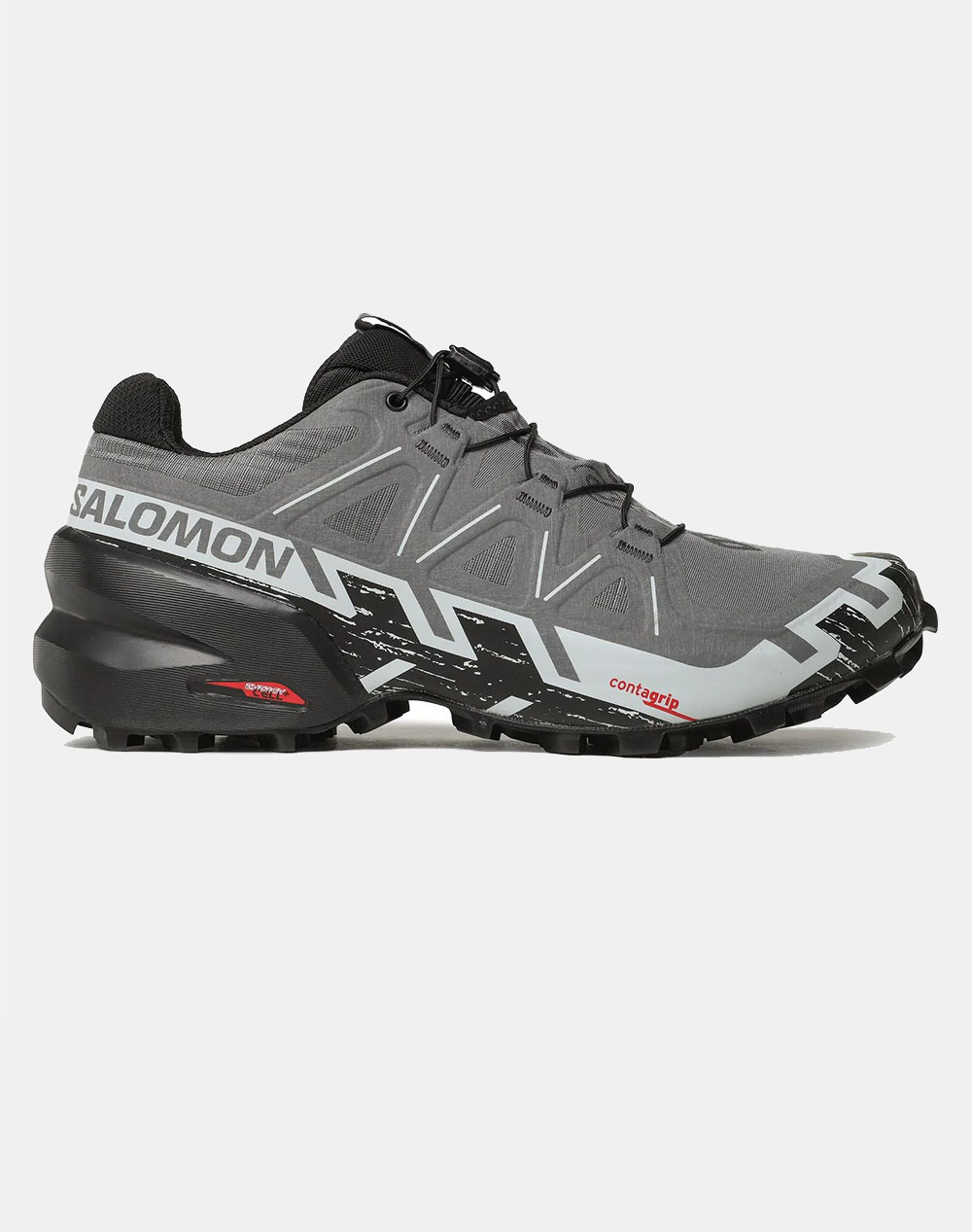SALOMON TRAIL RUNNING - CROSS SHOES SPEEDCROSS 6 QUSH/BLACK/PRLBLU ΠΑΠΟΥΤΣΙ ΑΝΔΡΙΚΟ L41738000-UNIQUE Gray