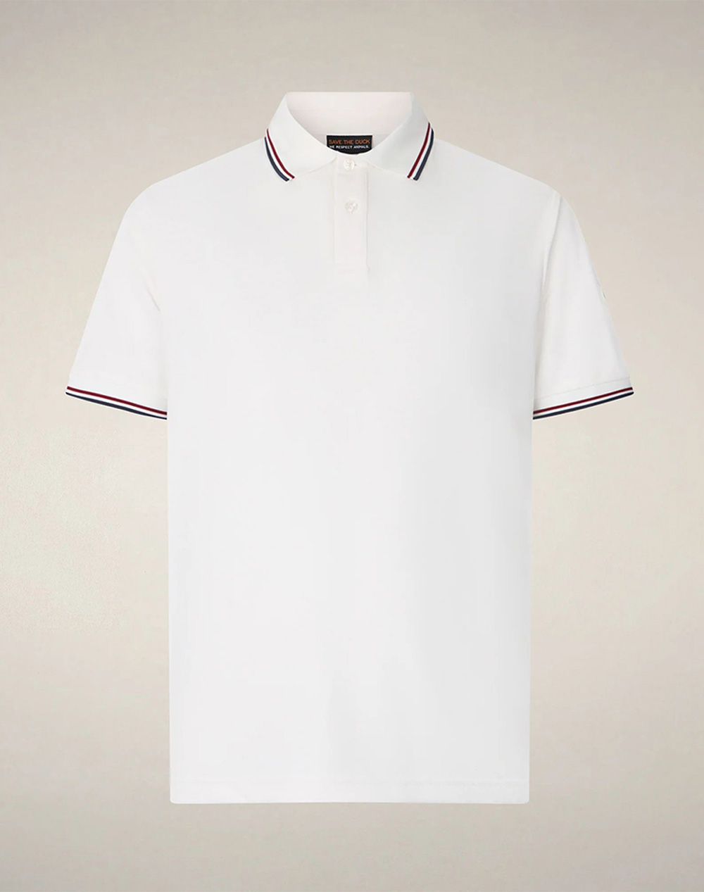 SAVE THE DUCK HARI POLO ΜΠΛΟΥΖΑ ΑΝΔΡΙΚΟ DR0136MPIQU22-00002 OffWhite