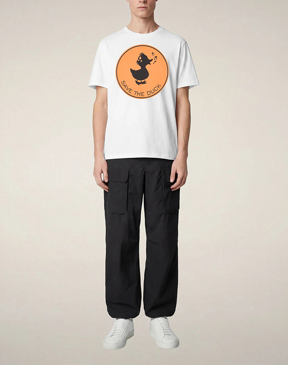 SAVE THE DUCK SABIK T/SHIRT ΜΠΛΟΥΖΑ ΑΝΔΡΙΚΟ DT0825MBESY22-00000 White φωτογραφία