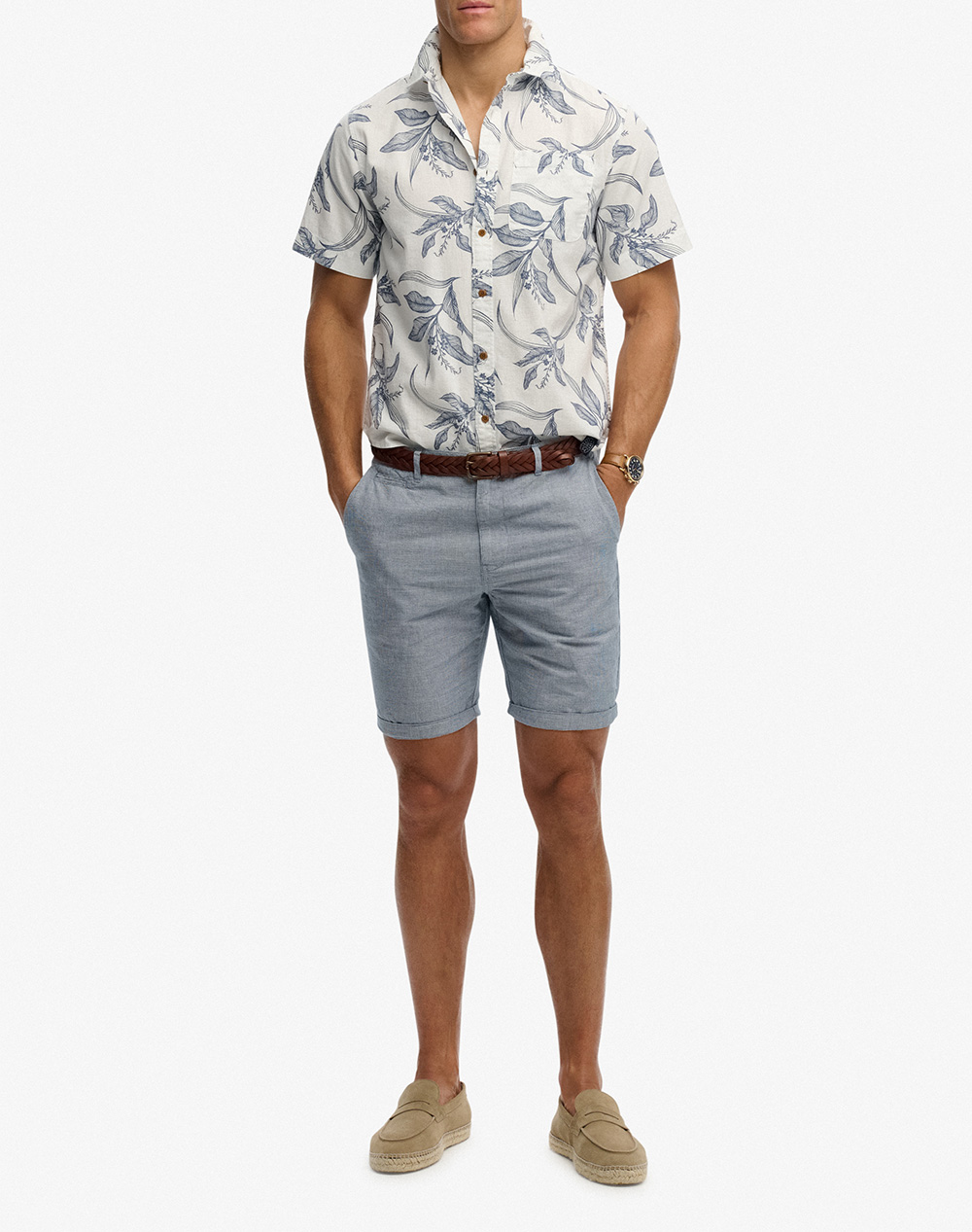 Superdry D2 Ovin Vintage Loom S Shirt Πουκαμισο Ανδρικό M4011129A-Kam Mixed ανδρικά ρούχα πουκάμισα Politikos Shop Πολιτικός