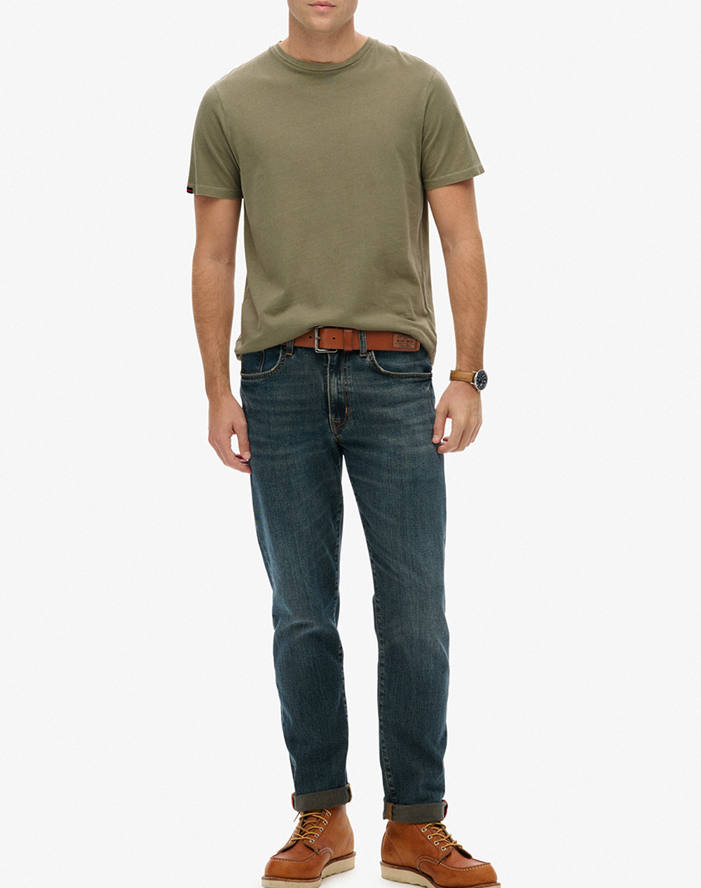SUPERDRY D1 OVIN CLASSIC ESSENTIAL TEE ΜΠΛΟΥΖΑ ΑΝΔΡΙΚΟ M1012226A-1KH Khaki φωτογραφία