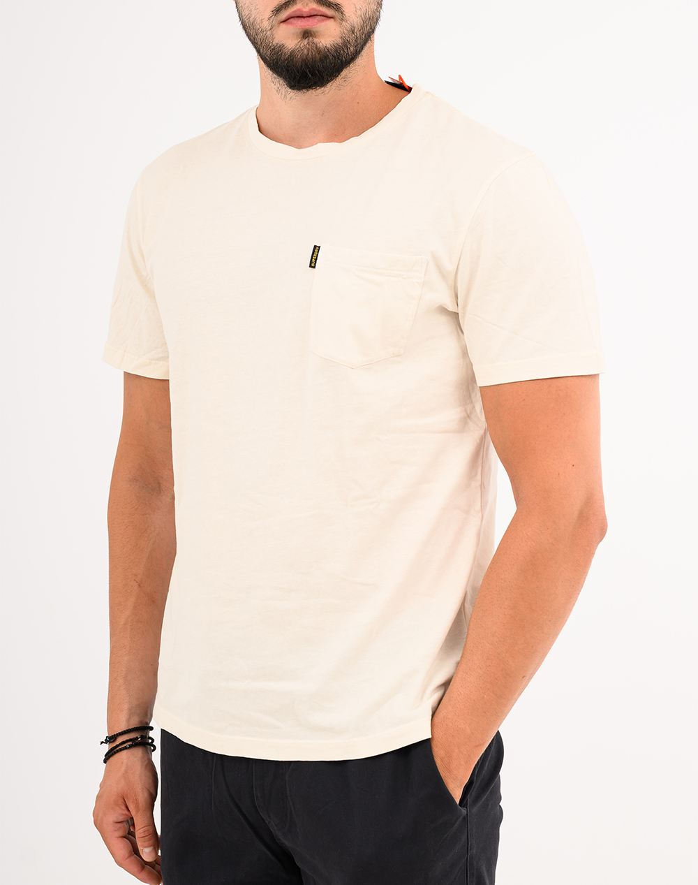 SUPERDRY D2 OVIN CLASSIC ESSENTIAL POCKET TEE ΜΠΛΟΥΖΑ ΑΝΔΡΙΚΟ M1012206A-1KI Cream