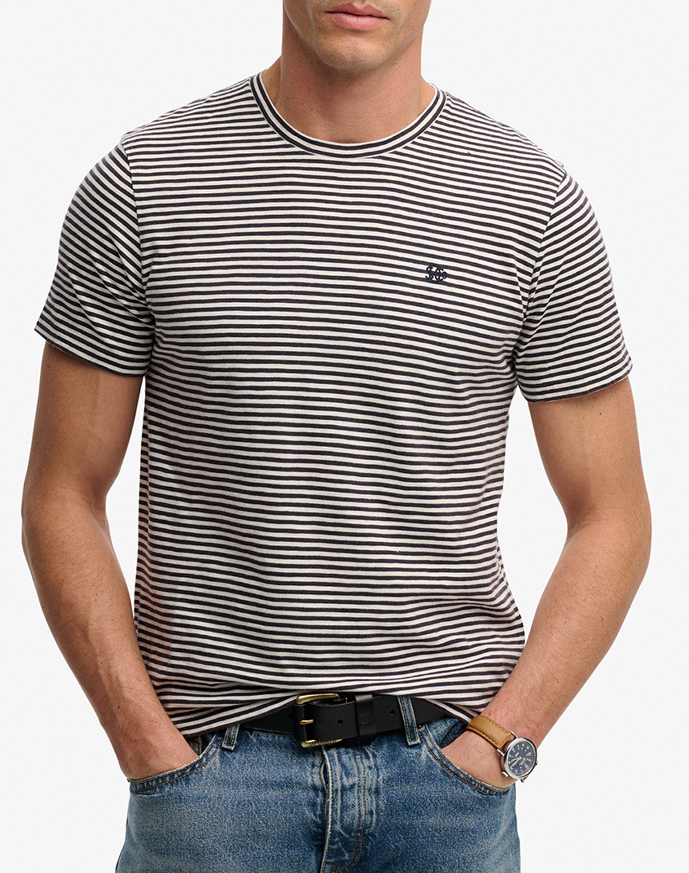 SUPERDRY D2 OVIN CLASSIC ESSENTIAL STRIPE TEE ΜΠΛΟΥΖΑ ΑΝΔΡΙΚΟ M1012346A-K3S Multi