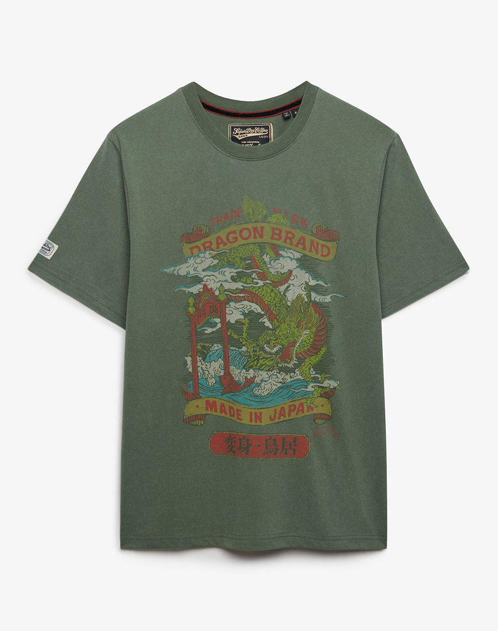 SUPERDRY D1 OVIN VL TOKYO RELAXED TEE ΜΠΛΟΥΖΑ ΑΝΔΡΙΚΟ M1012235A-1TH DarkGreen