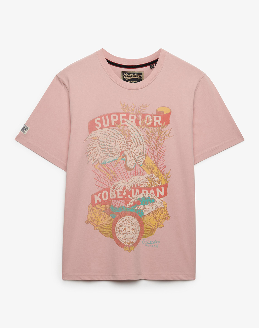 SUPERDRY D1 OVIN VL TOKYO RELAXED TEE ΜΠΛΟΥΖΑ ΑΝΔΡΙΚΟ M1012235A-HSU Ροζ