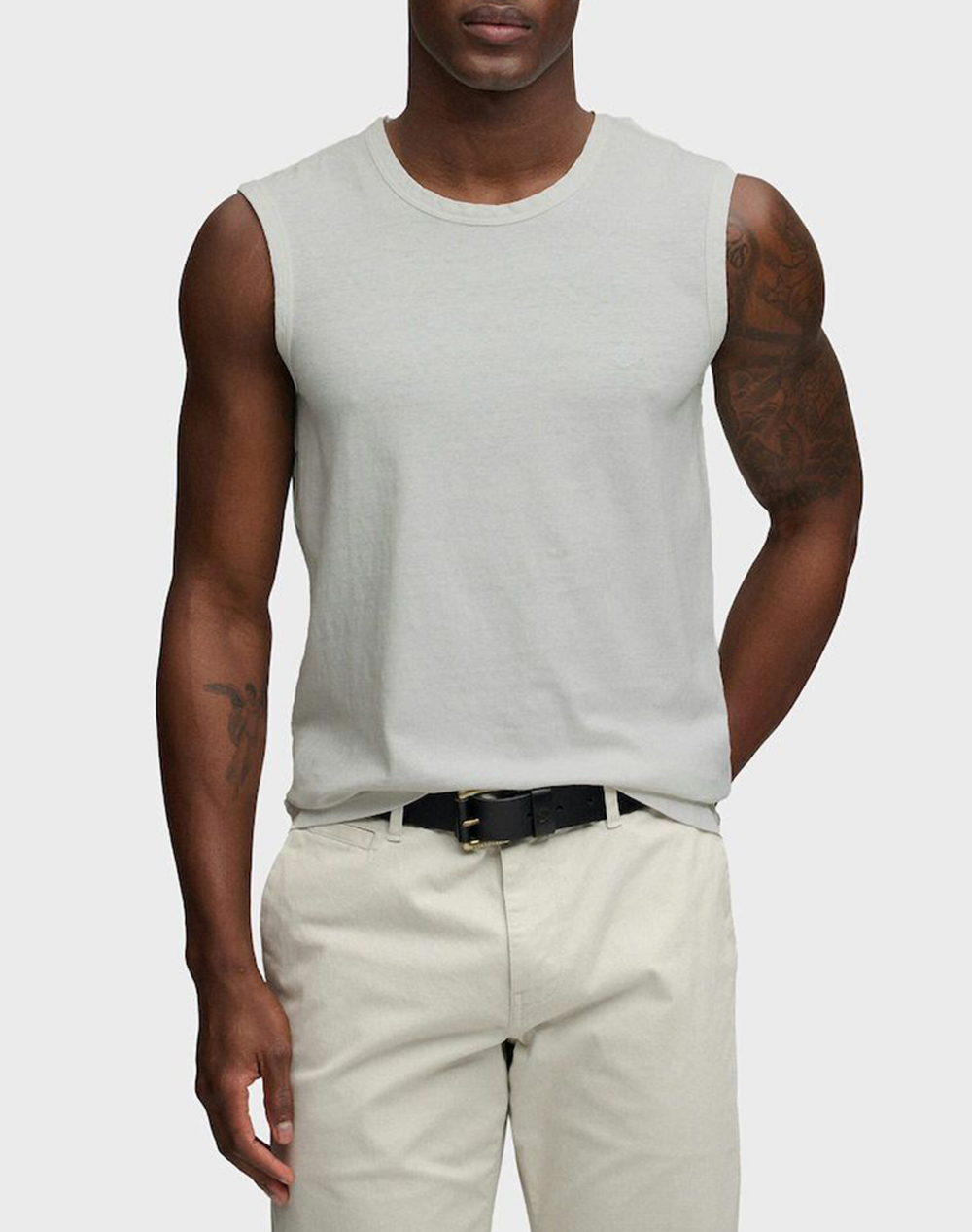 SUPERDRY D3 OVIN CLASSIC COTTON LINEN TANK ΜΠΛΟΥΖΑ ΑΝΔΡΙΚΟ M6010954A-K3Y OffWhite