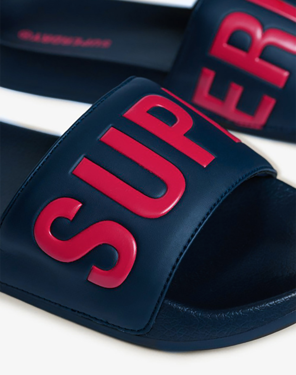 Superdry D3 Sdna Pool Slide Παπουτσι Ανδρικό Mf310291A-09S Navyblue ανδρικά παπούτσια Σαγιοναρες Politikos Shop Πολιτικός