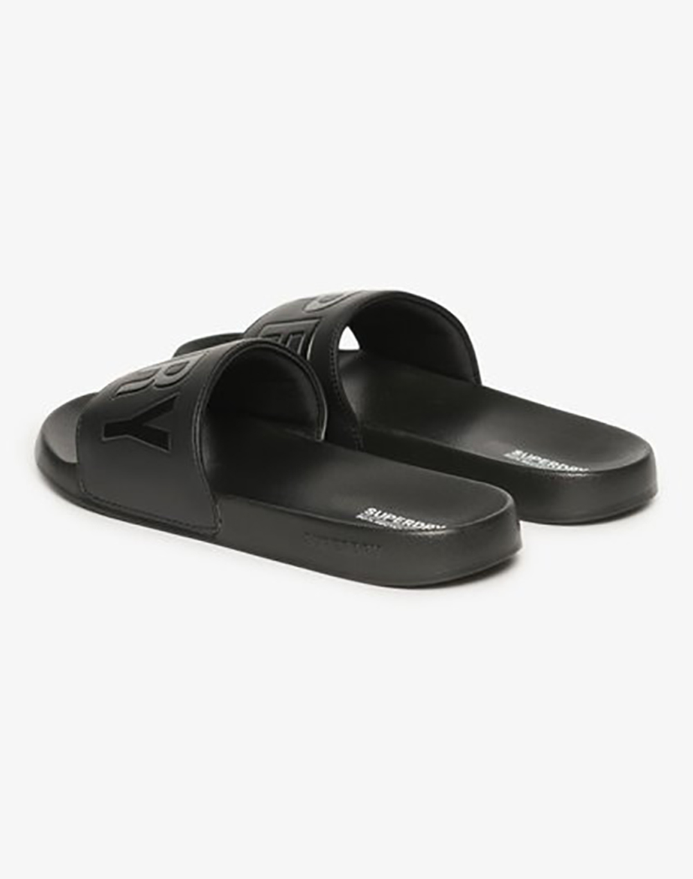 Superdry D3 Sdna Pool Slide Παπουτσι Ανδρικό Mf310291A-02A Totalblack ανδρικά παπούτσια Σαγιοναρες Politikos Shop Πολιτικός