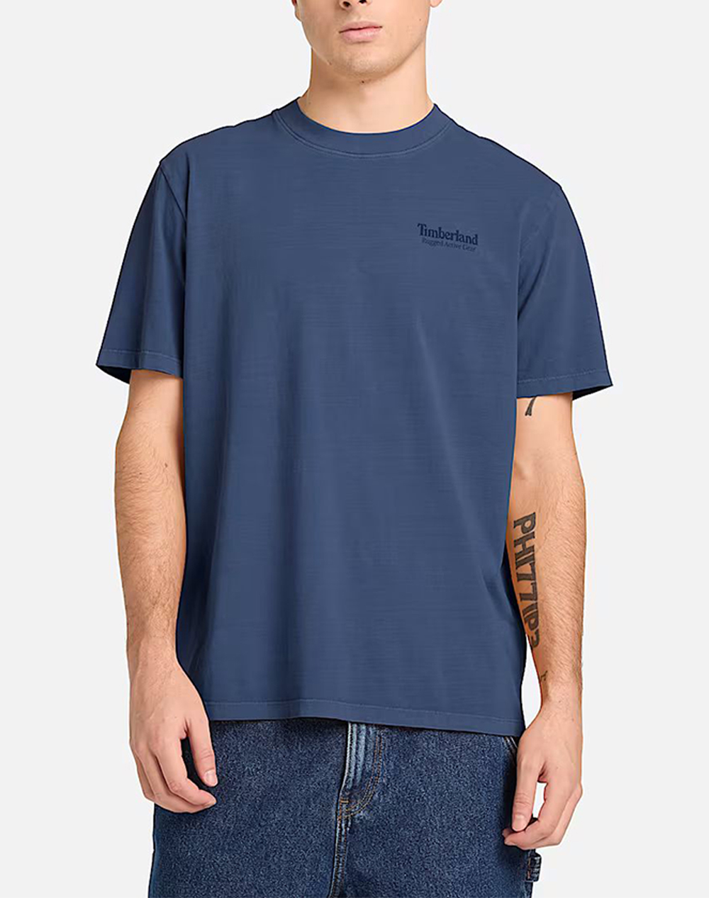 TIMBERLAND Rugged Active Gear Back Graphic Tee TB0A5MU6-EYO DarkBlue