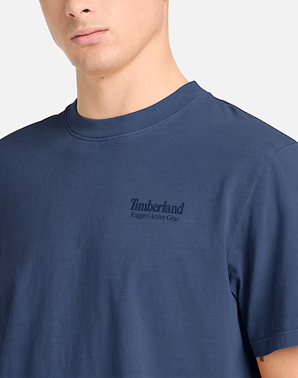 Timberland Rugged Active Gear Back Graphic Tee Tb0A5Mu6-Eyo Darkblue ανδρικά ρούχα μπλούζες T-Shirt Politikos Shop Πολιτικός