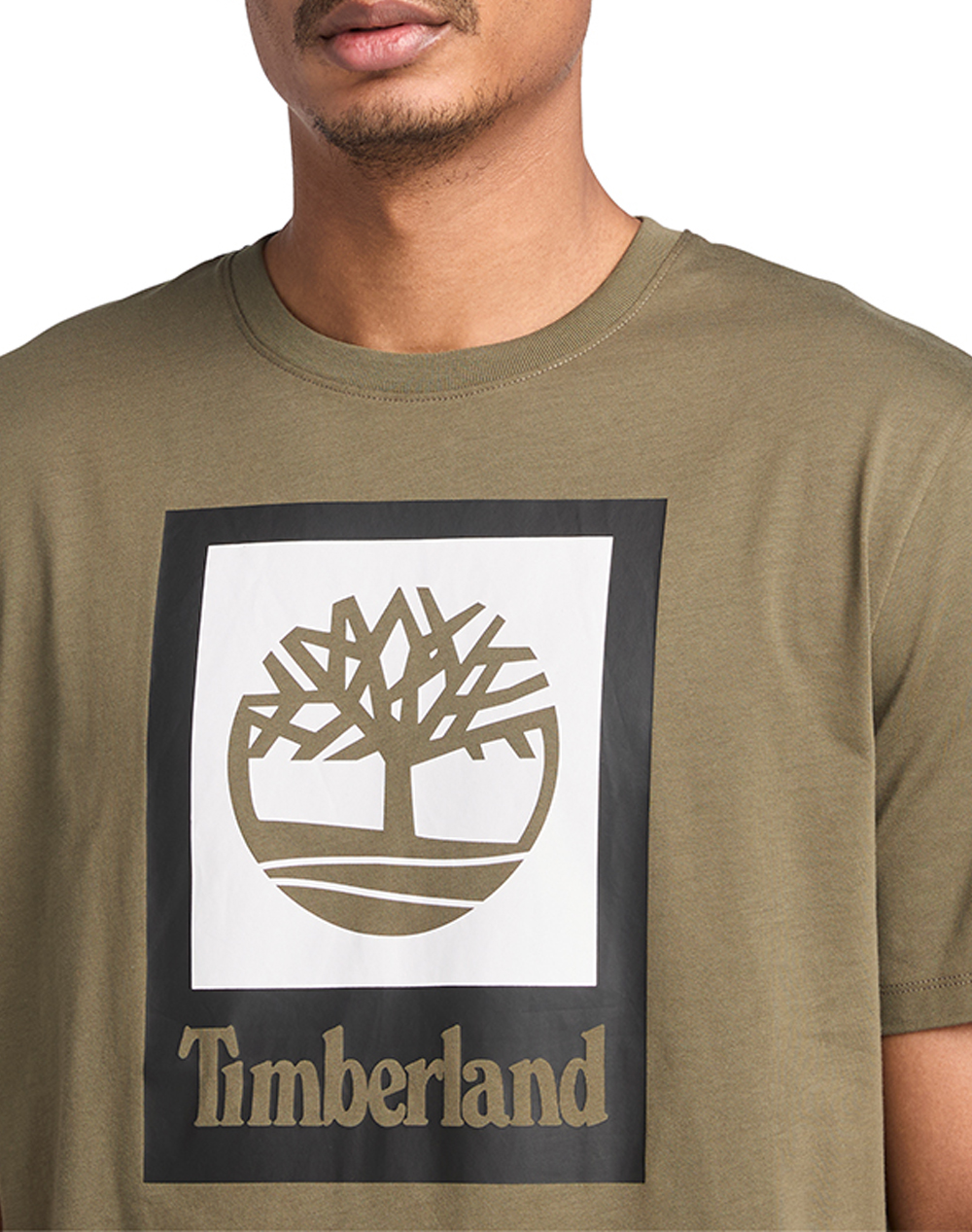 Timberland Colored Short Sleeve Tee Tb0A5Qs2-A58 Darkgreen ανδρικά ρούχα μπλούζες T-Shirt Politikos Shop Πολιτικός