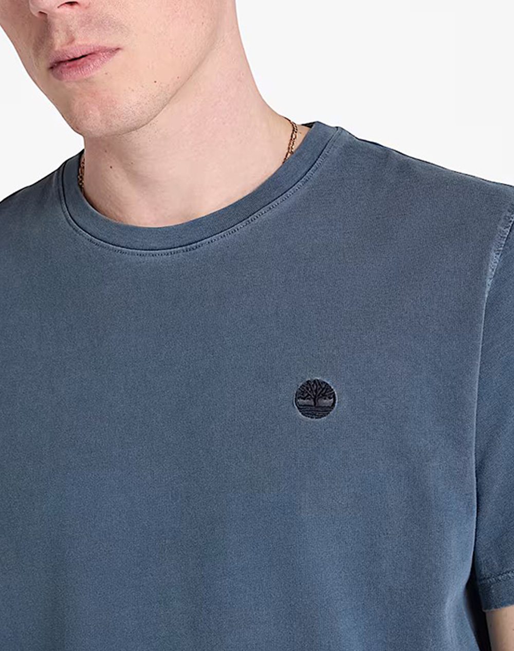 Timberland Garment Dye Short Sleeve Tee Tb0A5Yay-433 Darkblue ανδρικά ρούχα μπλούζες T-Shirt Politikos Shop Πολιτικός