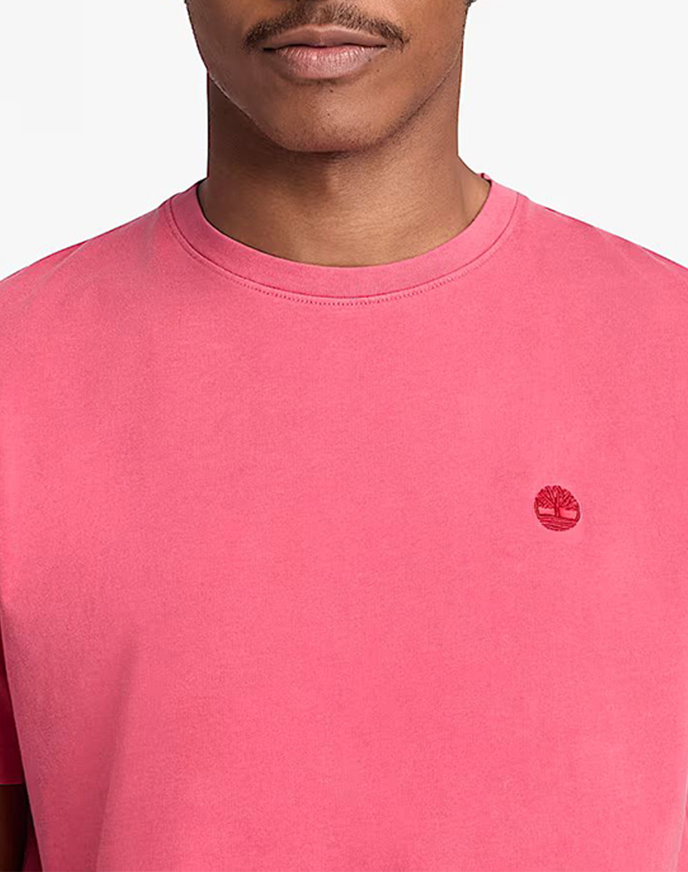 Timberland Garment Dye Short Sleeve Tee Tb0A5Yay-N96 Fuchsia ανδρικά ρούχα μπλούζες T-Shirt Politikos Shop Πολιτικός