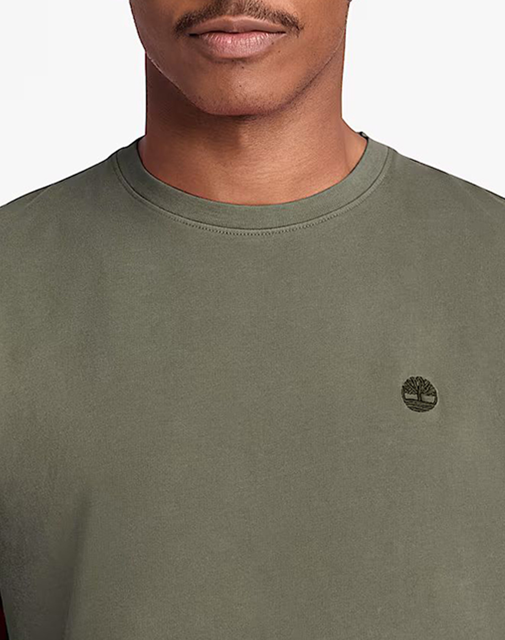 Timberland Garment Dye Short Sleeve Tee Tb0A5Yay-A58 Khaki ανδρικά ρούχα μπλούζες T-Shirt Politikos Shop Πολιτικός