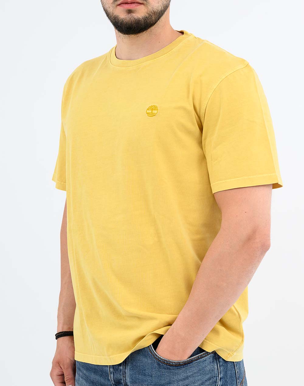 TIMBERLAND Garment Dye Short Sleeve Tee TB0A5YAY-A7H Yellow