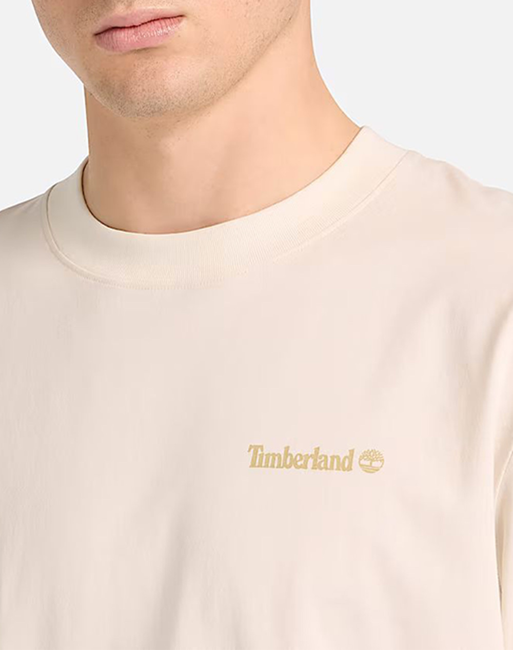 Timberland Magnet Back Graphic Tee Tb0A5Mnv-Cm9 Cream ανδρικά ρούχα μπλούζες T-Shirt Politikos Shop Πολιτικός