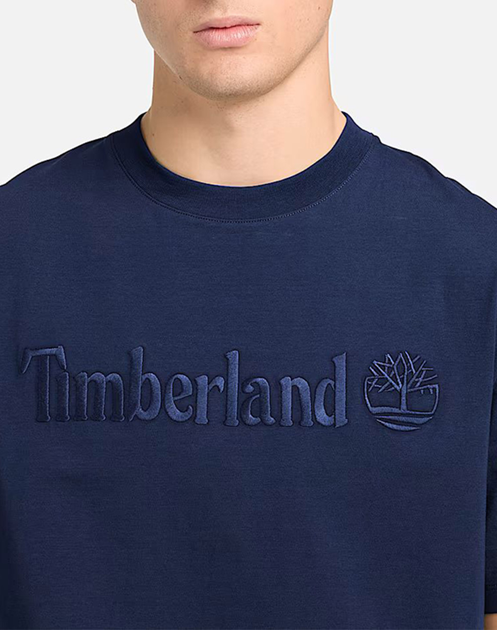 Timberland Short Sleeve Tee Tb0A6Vpe-433 Darkblue ανδρικά ρούχα μπλούζες T-Shirt Politikos Shop Πολιτικός